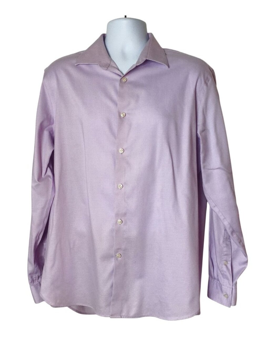 Michael Kors Mens XL 17 34/35 Airsoft Stretch Dress Shirt Slim Fit Lavender